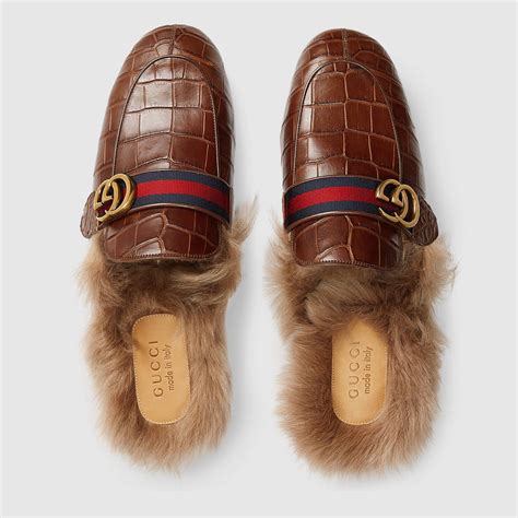 gucci lip shoes|gucci crocodile slippers.